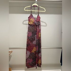 Full length halter dress